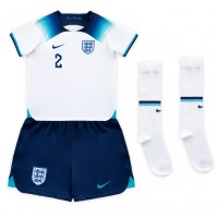 Maglie da calcio Inghilterra Kyle Walker #2 Prima Maglia Bambino Mondiali 2022 Manica Corta (+ Pantaloni corti)